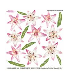 Holographic Printed Films - Pink Lilium